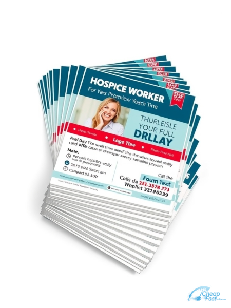 Hospice Worker 8" x 8" Postcards printed on premium cardstock