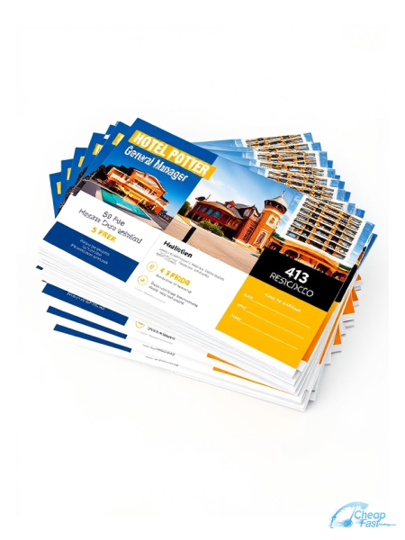 1000 Deal 6x9 38pt Trifecta Black With Velvet Finish Hotel General Manager Bulk Postcards