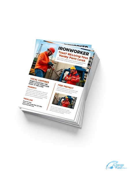 2500 Rapid 8.5x11 16pt Premium Matte Ironworker Bulk Postcards