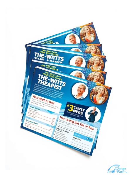 2500 Budget 9x12 38pt Trifecta Blue With Velvet Finish Iv Hydration Therapist Bulk Postcards