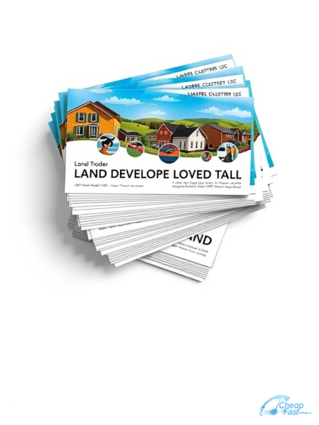 Land Developer 4.25" x 11" EDDM® Postcards printed on premium cardstock