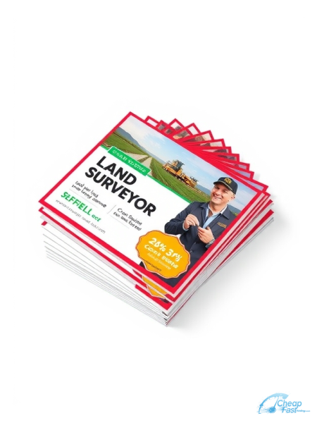 5000 Accelerated 3x5 38pt Trifecta Red With Velvet Finish Land Surveyor Bulk Postcards