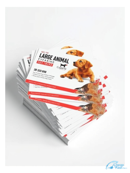 Large Animal Veterinarian 2" x 4" Postcards printed on premium cardstock