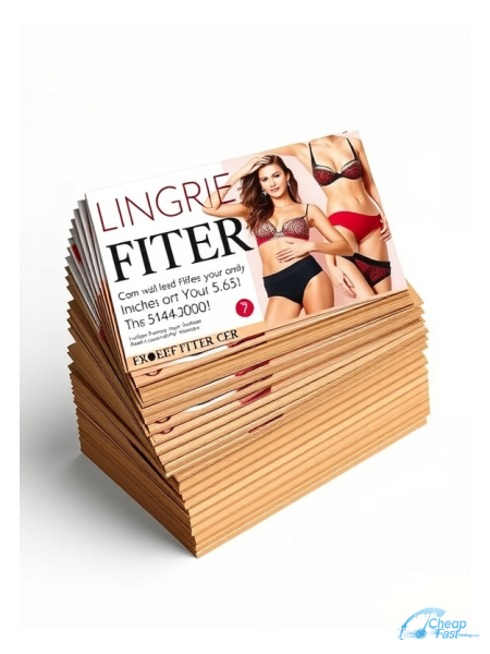 Lingerie Fitter 4.5" x 6.5" Postcards printed on premium cardstock