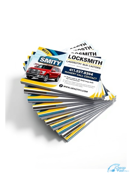 Locksmith 4.5" x 11" EDDM® Postcards printed on premium cardstock
