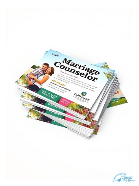 100 Inexpensive 2.75x8.5 100lb Matte Cover Marriage Counselor Bulk Postcards