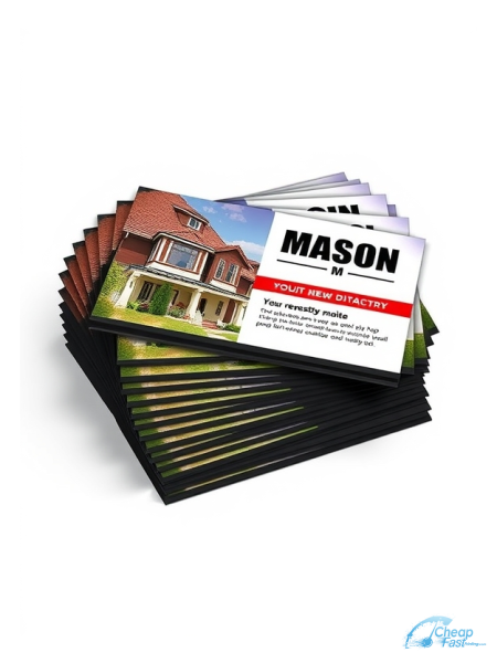 1000 Bargain 4.25x5.5 38pt Trifecta Black With Velvet Finish Mason Bulk Postcards
