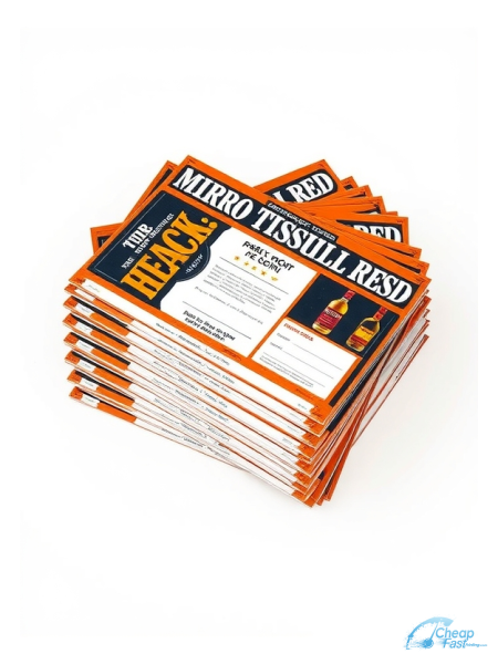 5000 Cost Effective 4.25x11 38pt Trifecta Red With Velvet Finish Micro Distiller Bulk Postcards