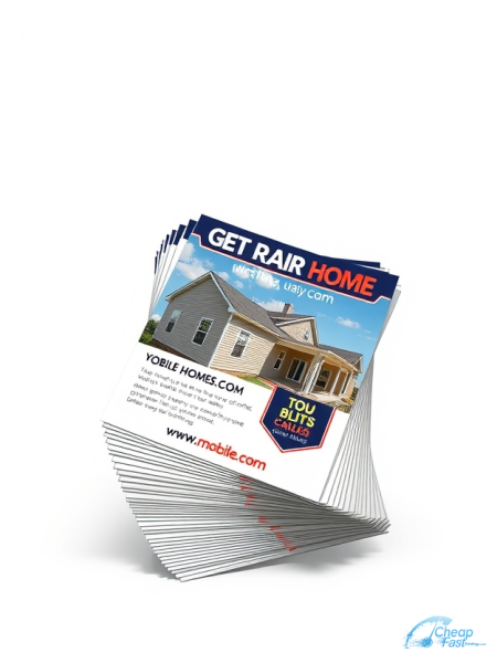 5000 Reduced Price 5.5x8.5 18pt Premium Kraft Mobile Home Dealer Bulk Postcards