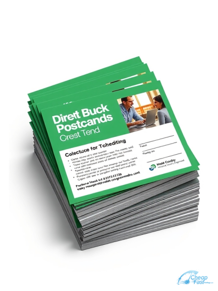 500 Fast 6x9 24pt Trifecta Green With Velvet Finish Model Bulk Postcards