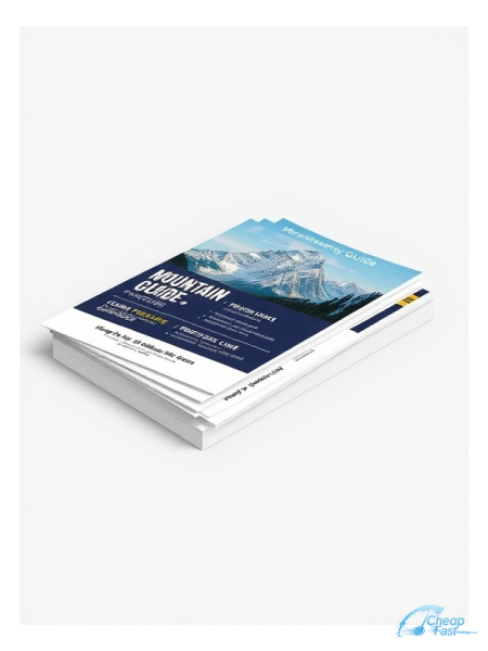 2500 Rapid 6.5x8 38pt Trifecta Blue With Velvet Finish Mountaineering Guide Bulk Postcards