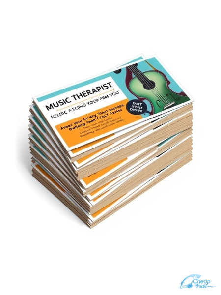 5000 Cost Effective 3.5x5 18pt Premium Kraft Music Therapist Bulk Postcards