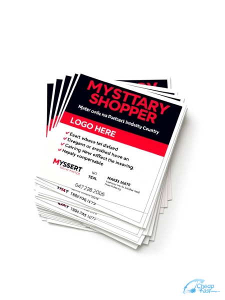 500 Rush 8x10 14pt Gloss Mystery Shopper Bulk Postcards