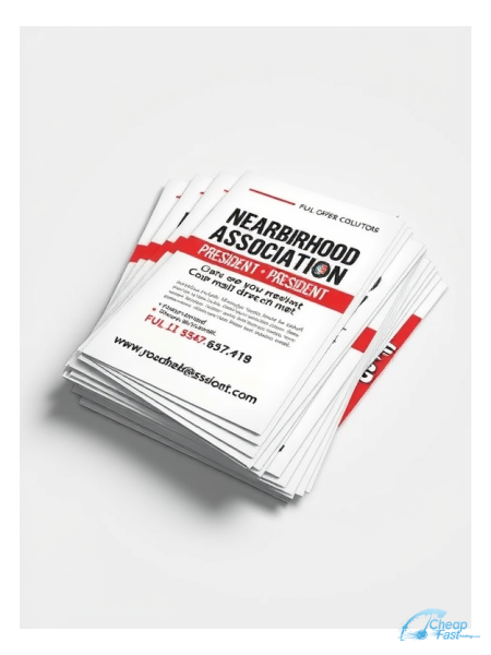 250 Wallet Friendly 3.5x6 18pt Ultra Premium Smooth White Neighborhood Association President Bulk Postcards
