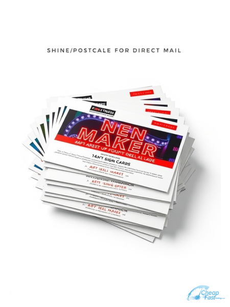 1000 Swift 8.5x11 14pt Uncoated Neon Sign Maker Bulk Postcards
