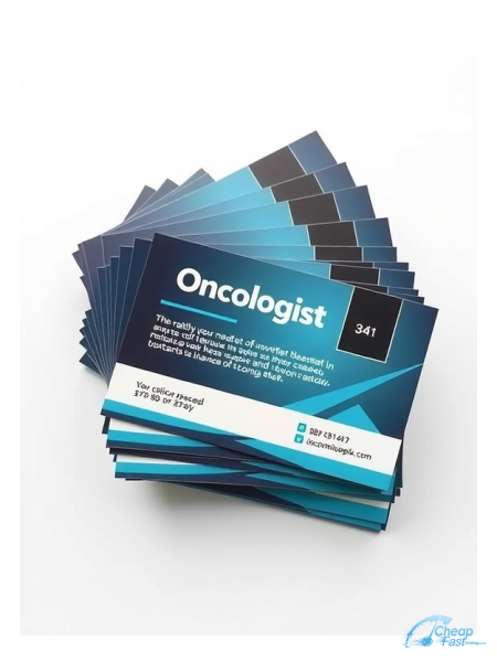 1000 Low Cost 3x4 38pt Trifecta Black With Velvet Finish Oncologist Bulk Postcards