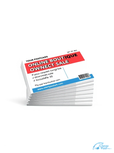 2500 Budget 3x5 38pt Trifecta Blue With Velvet Finish Online Boutique Owner Bulk Postcards