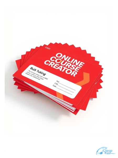 5000 Discount 3x6 38pt Trifecta Red With Velvet Finish Online Course Creator Bulk Postcards