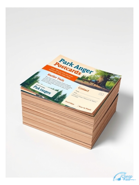 5000 Cost Effective 4x6 18pt Premium Kraft Park Ranger Bulk Postcards