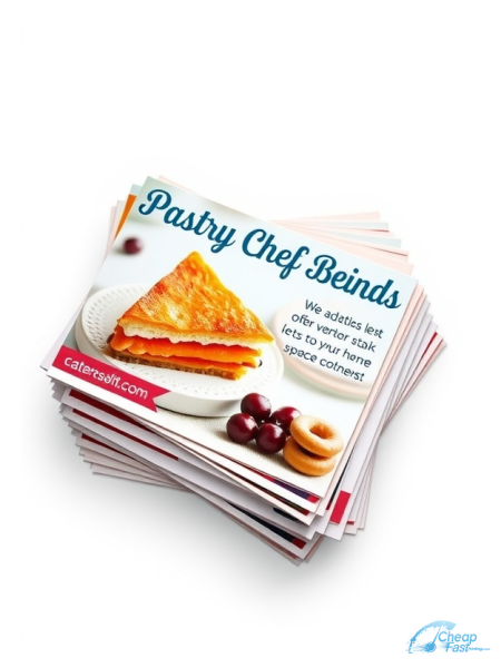 Pastry Chef 4" x 11" EDDM® Postcards printed on premium cardstock