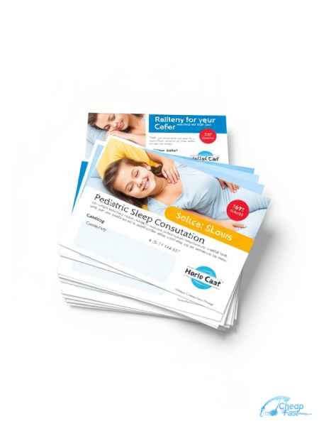 Pediatric Sleep Consultant 4.5" x 4.5" Postcards printed on premium cardstock