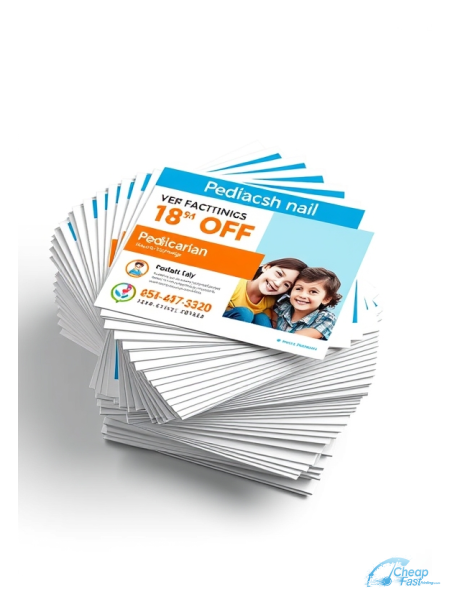 100 Urgent 4.5x11 18pt Ultra Premium Pearl Pediatrician Bulk Postcards