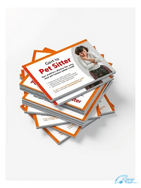 Pet Sitter 6" x 11" EDDM® Postcards printed on premium cardstock