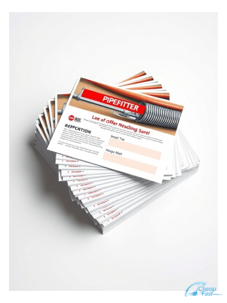 Pipefitter 6.5" x 12" EDDM® Postcards printed on premium cardstock