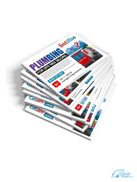 100 Urgent 6x8 18pt Ultra Premium Pearl Plumber Bulk Postcards