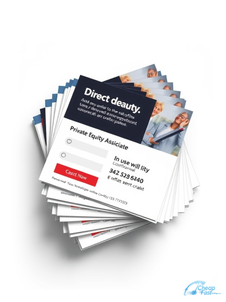 Private Equity Associate 8" x 10" EDDM® Postcards printed on premium cardstock