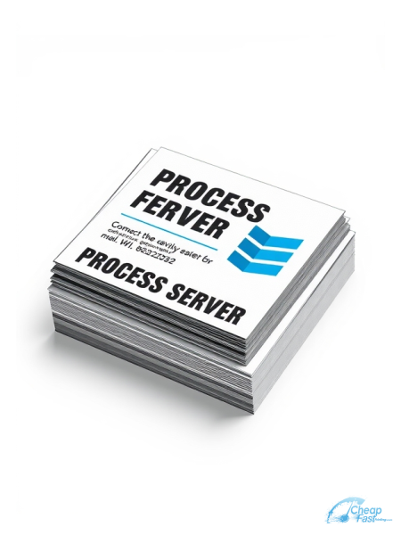 250 Affordable 8x10 13pt Premium Linen Process Server Bulk Postcards