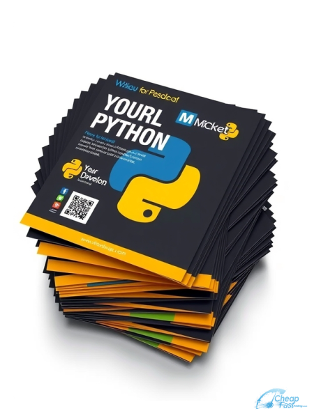 Python Developer 9" x 12" EDDM® Postcards printed on premium cardstock
