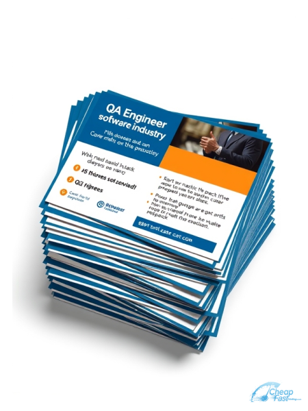 Qa Engineer Software 2" x 4" Postcards printed on premium cardstock
