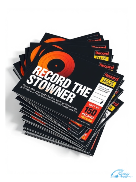 1000 Bargain 3x5 38pt Trifecta Black With Velvet Finish Record Store Owner Bulk Postcards