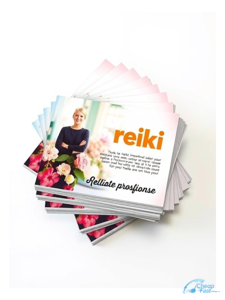 100 Value 3.5x5.5 100lb Matte Cover Reiki Master Bulk Postcards