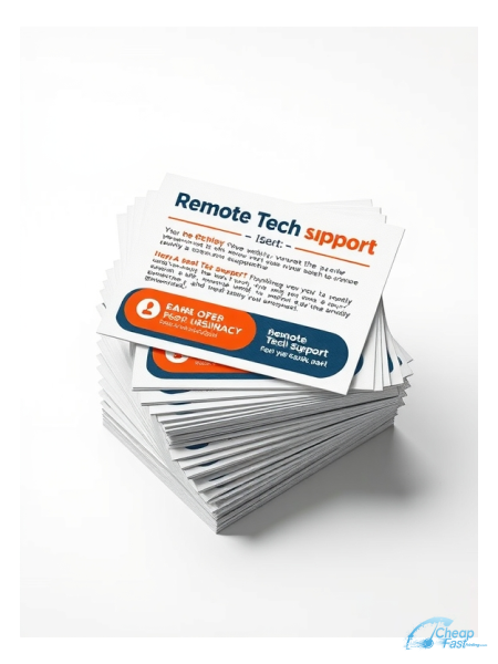 Remote Tech Support 3" x 3" Postcards printed on premium cardstock