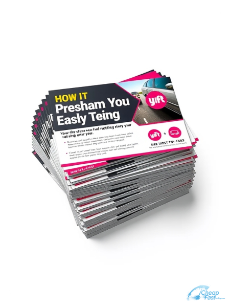 2500 Cut Rate 4x6 16pt Premium Matte Rideshare Driver Uber Lyft Bulk Postcards