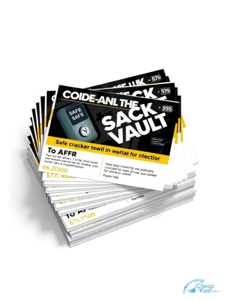 Safe Cracker Vault Technician 3" x 6" Postcards printed on premium cardstock