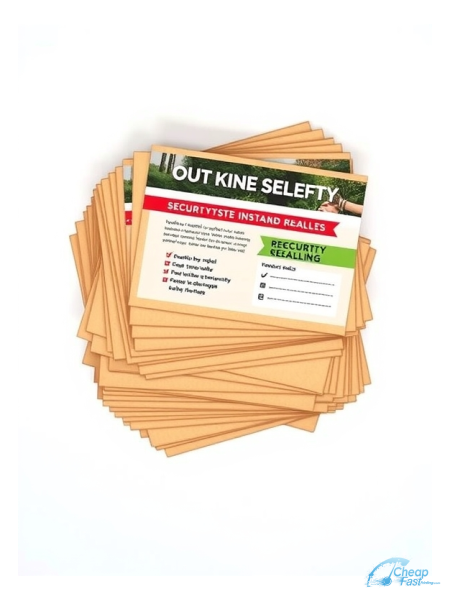 5000 Reduced Price 3.5x5.5 18pt Premium Kraft Security System Installer Bulk Postcards