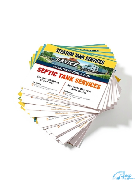 2500 Prompt 6x6 16pt Premium Matte Septic Tank Servicer Bulk Postcards