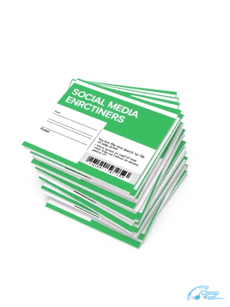 500 Economical 6.5x8 24pt Trifecta Green With Velvet Finish Social Media Influencer Bulk Postcards