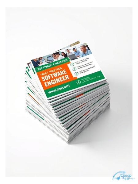 Software Engineer 4" x 4" Postcards printed on premium cardstock