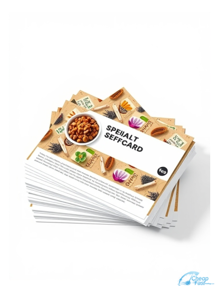 100 Inexpensive 8x10 100lb Matte Cover Specialty Spice Tea Merchant Bulk Postcards