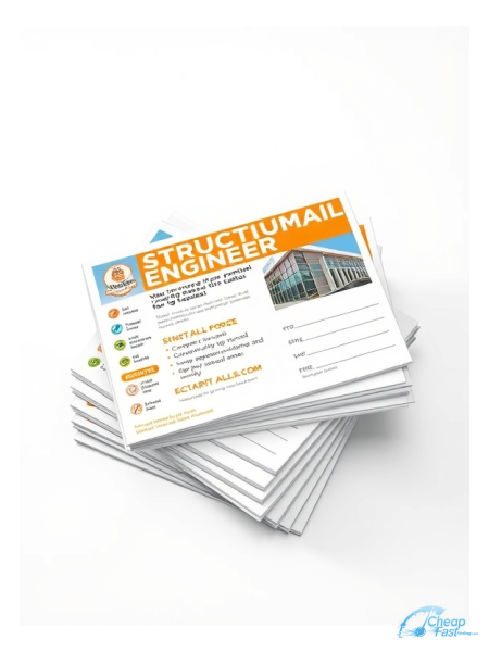 Structural Engineer 4.25" x 6" Postcards printed on premium cardstock