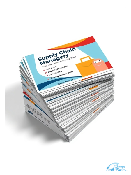 250 Wallet Friendly 3x4 18pt Ultra Premium Smooth White Supply Chain Manager Bulk Postcards