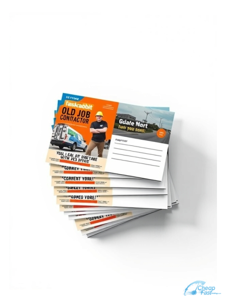 Taskrabbit Odd Job Contractor 4.25" x 11" EDDM® Postcards printed on premium cardstock