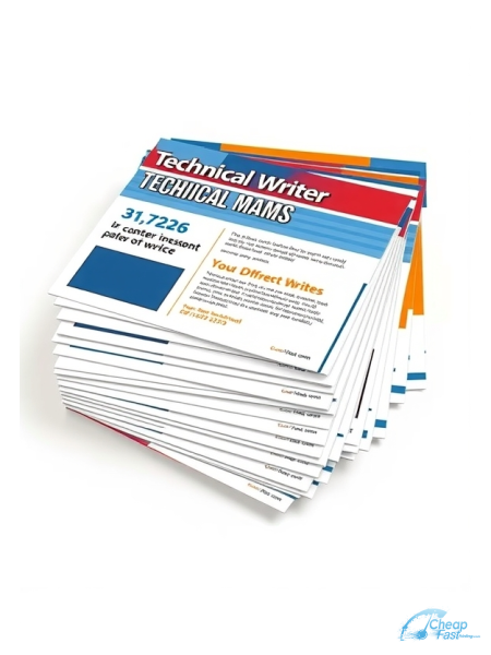 Technical Writer 4.5" x 4.5" Postcards printed on premium cardstock