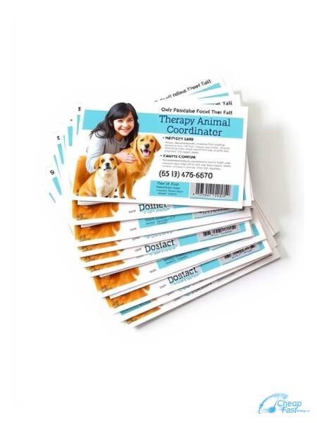 250 Low Price 8.5x11 18pt Ultra Premium Smooth White Therapy Animal Coordinator Bulk Postcards