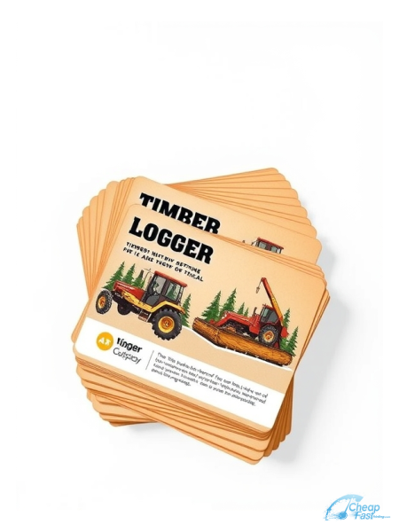 5000 Express 4x11 18pt Premium Kraft Timber Harvester Logger Bulk Postcards