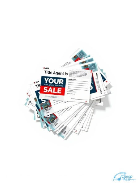 Title Agent 4.5" x 6.5" Postcards printed on premium cardstock